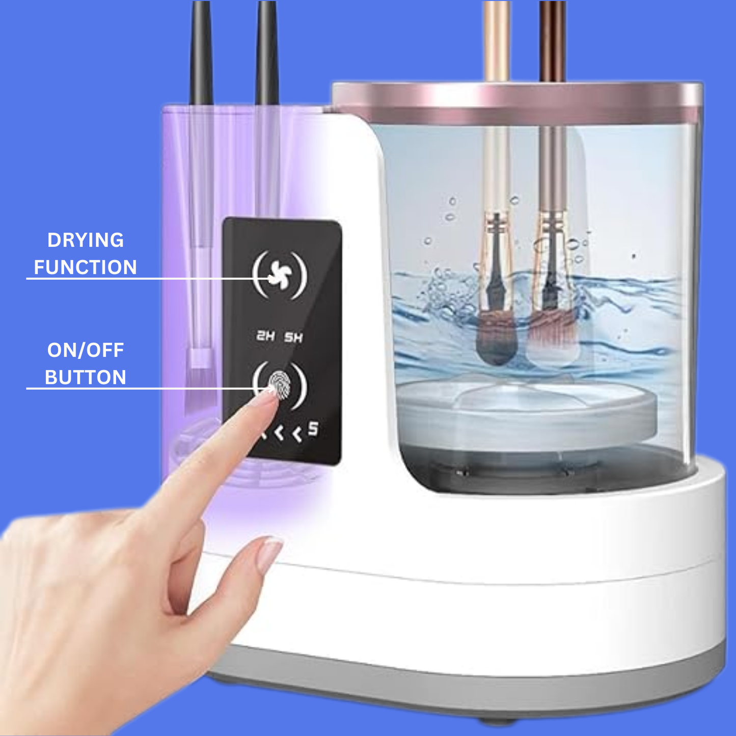 3 In 1 Electric Makeup Brush Cleaner - Dryer - Holder Machine