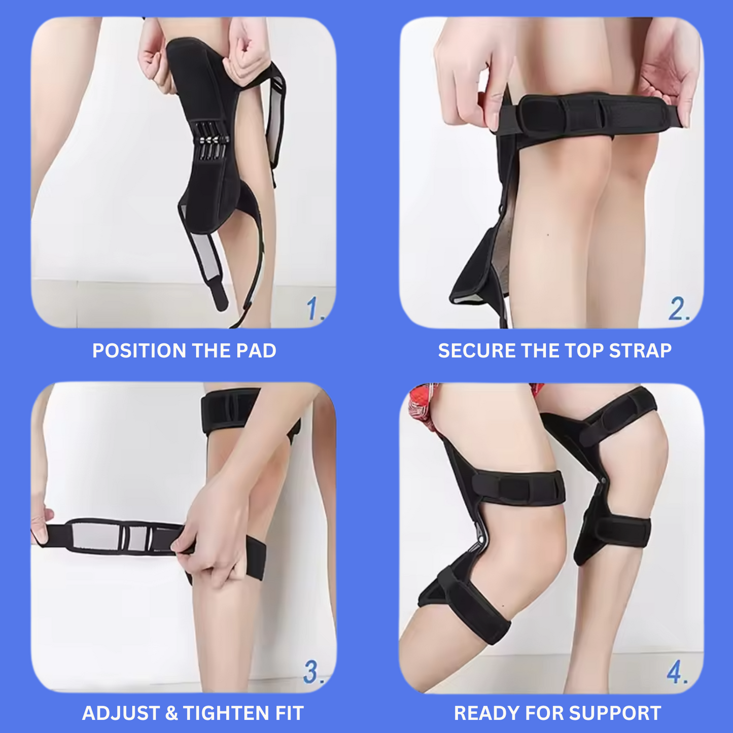 Support Protect Fixed Booster Breathable Spring Knee