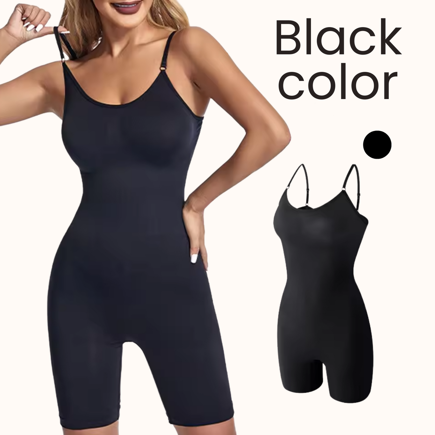 Seamless Bodysuit Compression Open Crotch Shapewear