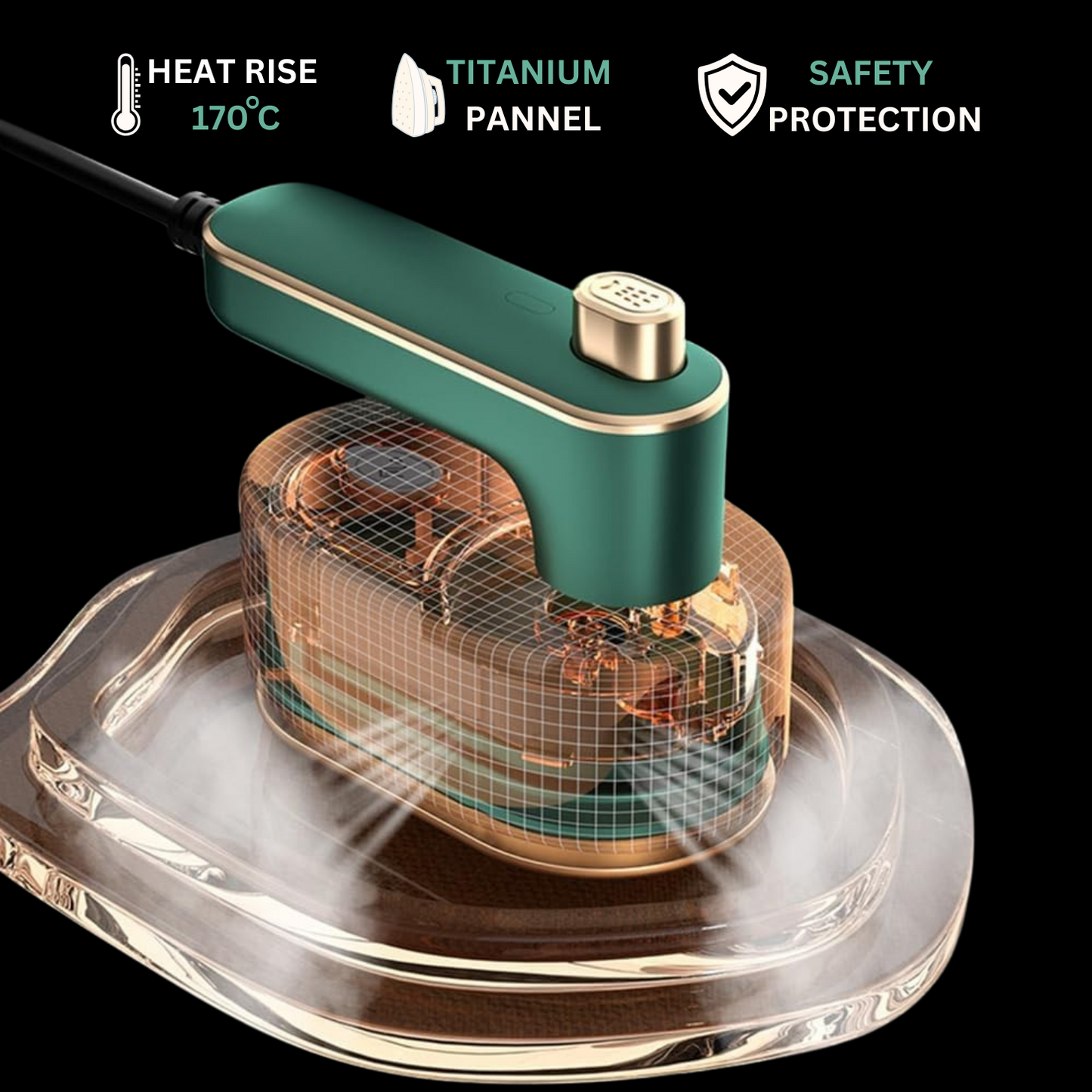 Portable Steamer Ironizze - 180° Rotation - Intelligent Anti-Scalding