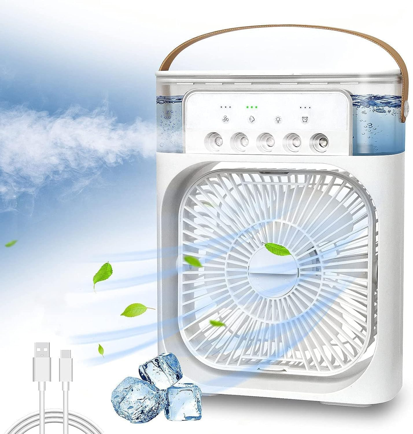 Portable 3 in 1 Mini Air Cooler Fan