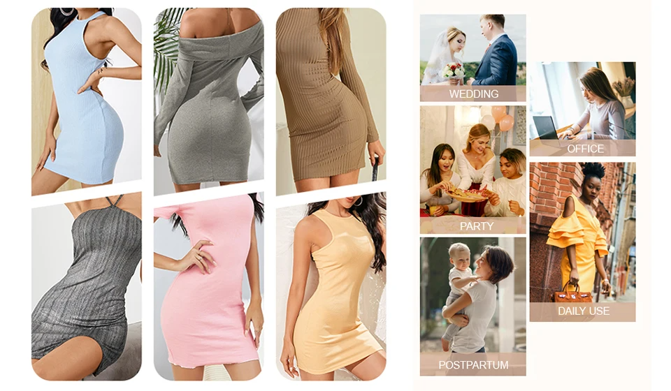 Seamless Bodysuit Compression Open Crotch Shapewear