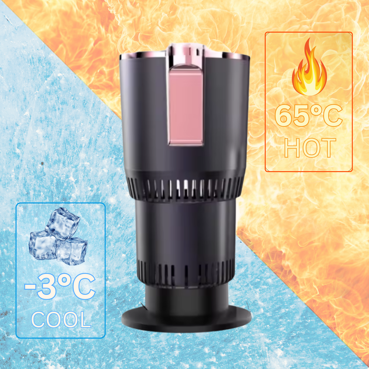 Portable Smart 2 In 1 12V Car Cup Cooler Warmer