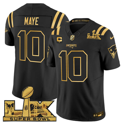 NE 2025 Super Bowl LX Vapor Limited Jersey N8 - All Stitched