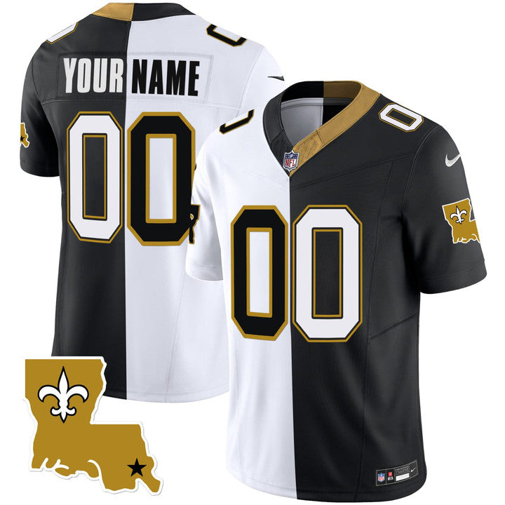 Saints Vapor Limited Custom Split Jersey - Stitched n1