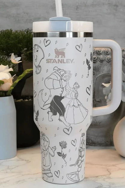 40 Oz DN Quencher Beauty and the Beast Custom Tumbler TZ31