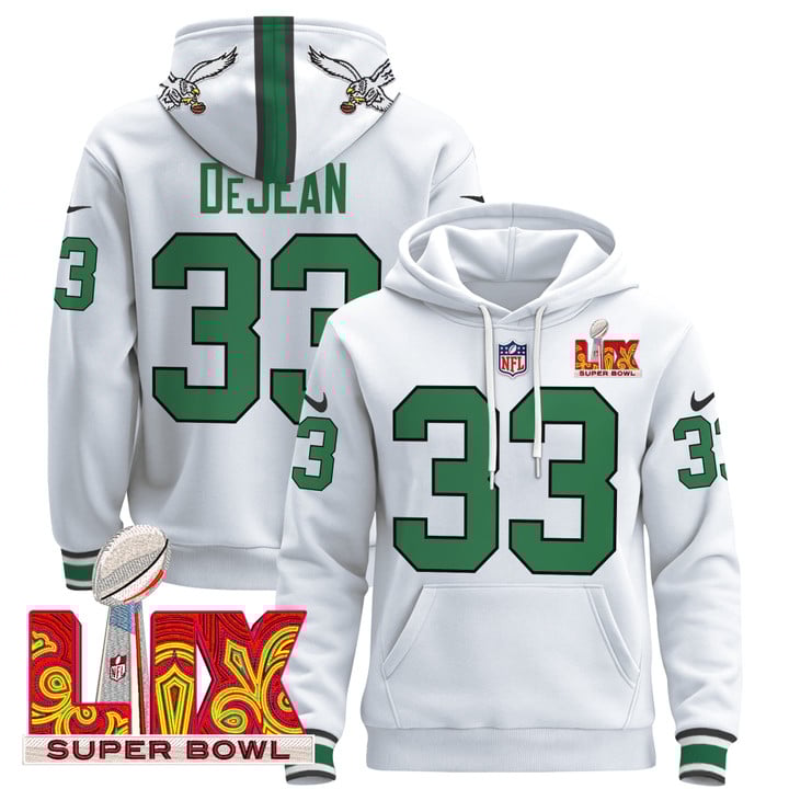 PHI Super Bowl LIX Patch Pullover Hoodie - All Stitched