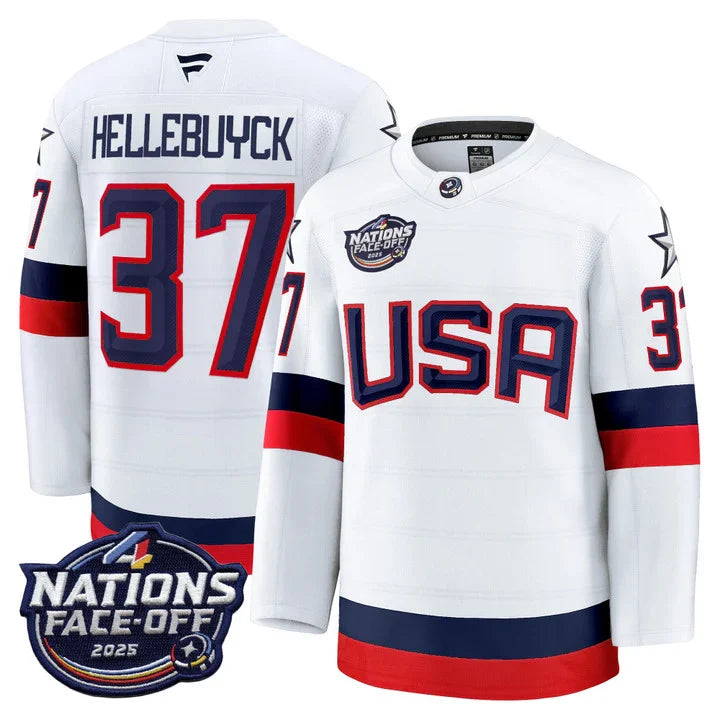 USA 4 Nations Face-Off 2025 Premium Jersey - All Stitched
