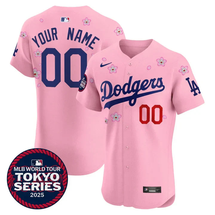 Dodgers Tokyo Series 2025 Vapor Premier Limited Custom Jersey - Stitched