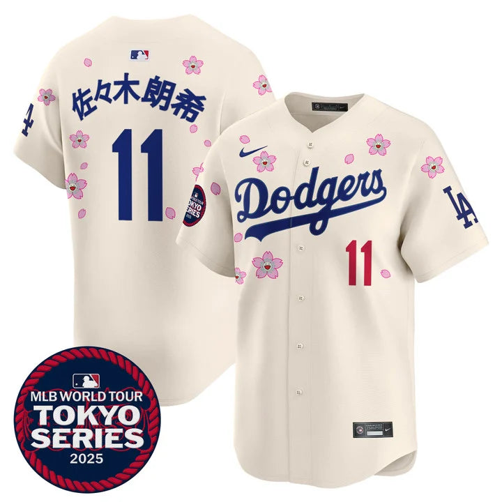 Dodgers Tokyo Series 2025 Vapor Premier Limited Jersey - Stitched