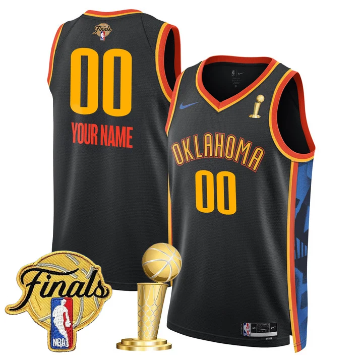 Oklahoma City Thunder 2024-25 Champions Custom Jersey - All Stitched
