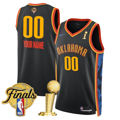 Oklahoma City Thunder 2024-25 Champions Custom Jersey - All Stitched