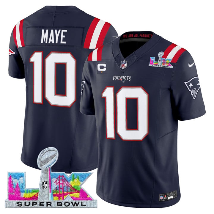 NE 2025 Super Bowl LX Vapor Limited Jersey N8 - All Stitched
