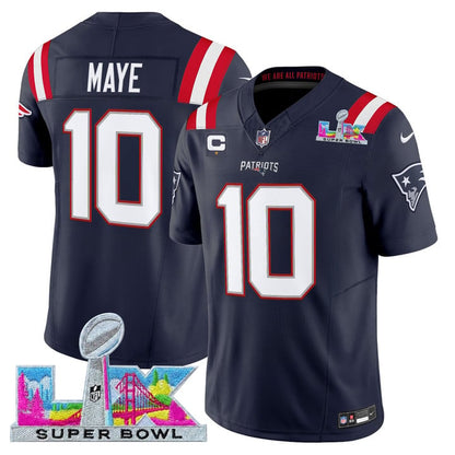 NE 2025 Super Bowl LX Vapor Limited Jersey N8 - All Stitched