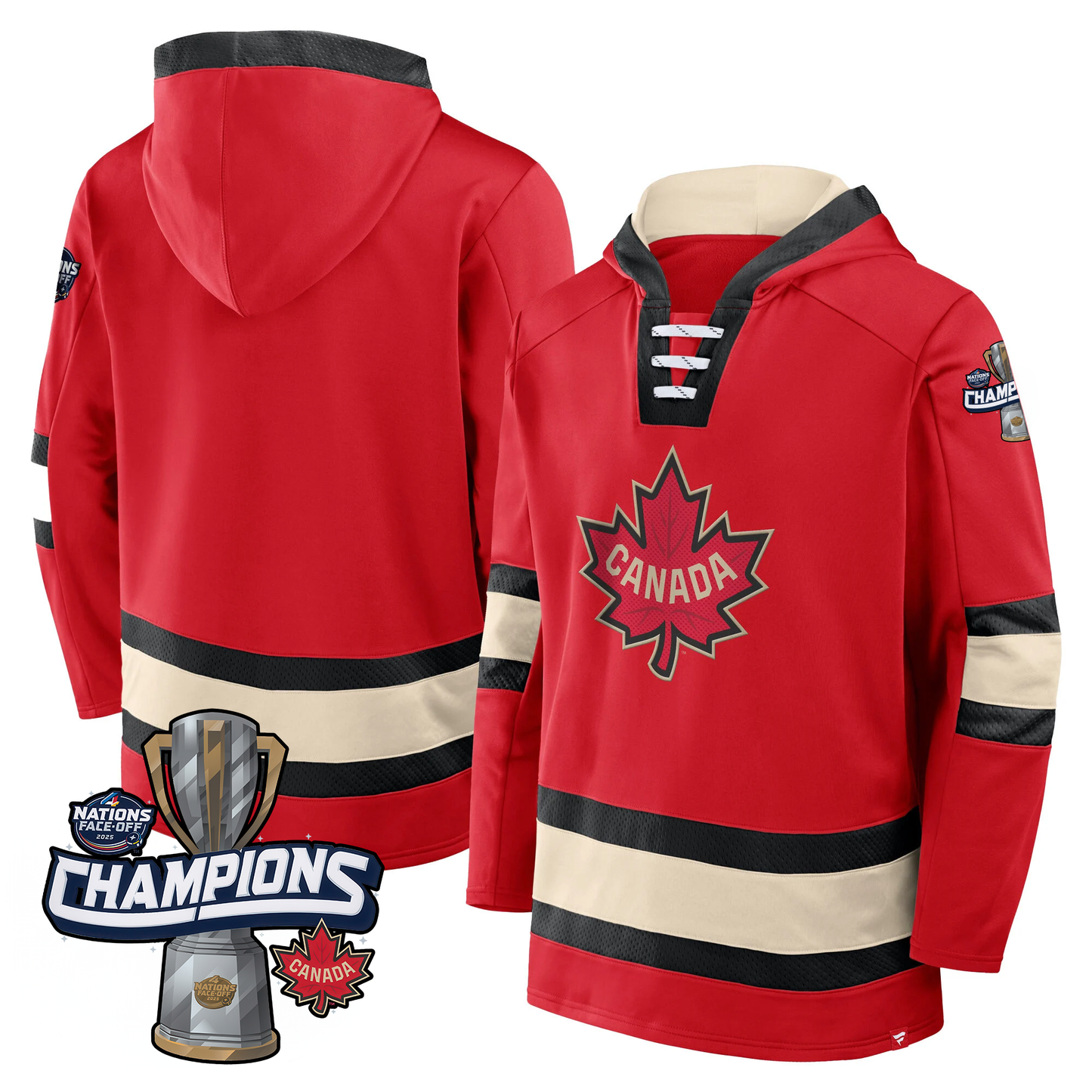 Canada 2025 4 Nations Face-Off Champions Hoodie