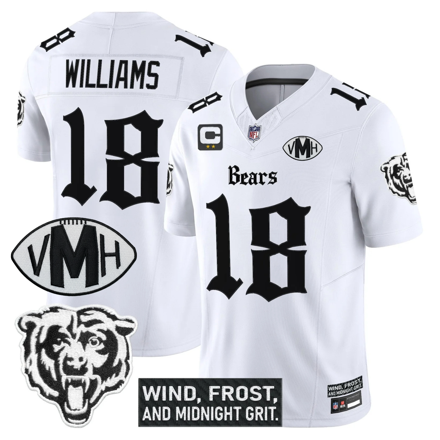 CHI 'Gothic Midway Legacy' VMH Tribute Patch Vapor Limited Jersey - All Stitched