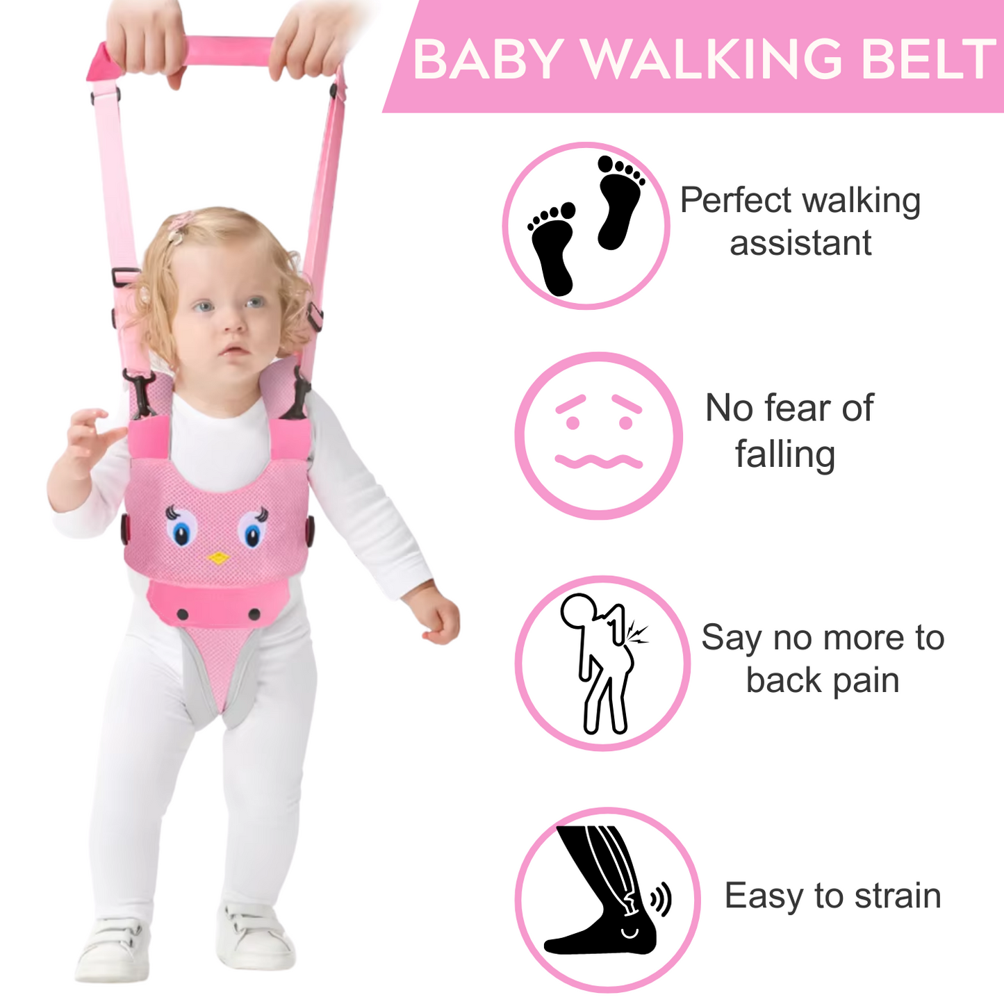 Baby Walking Harness Breathable Handheld