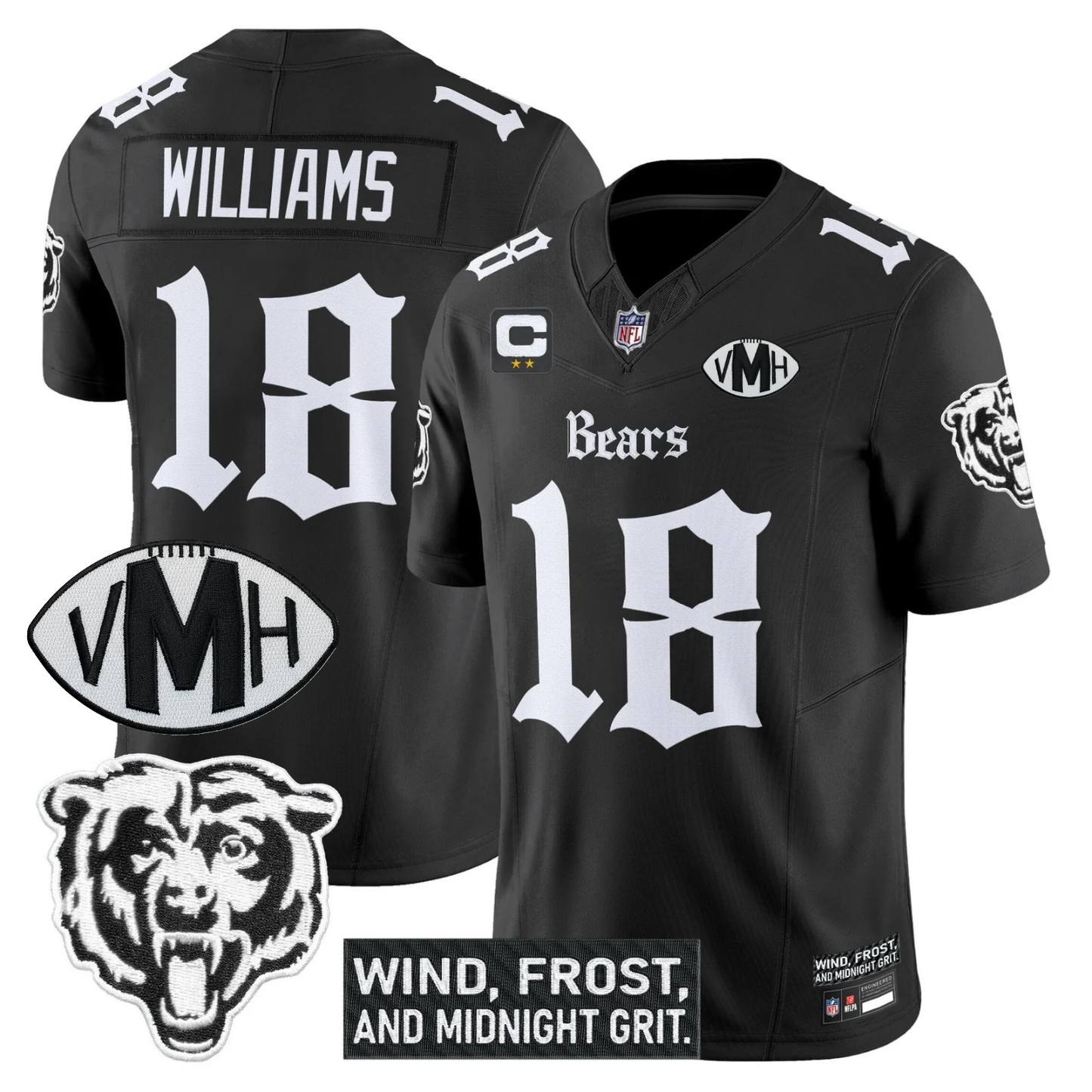 CHI 'Gothic Midway Legacy' VMH Tribute Patch Vapor Limited Jersey - All Stitched