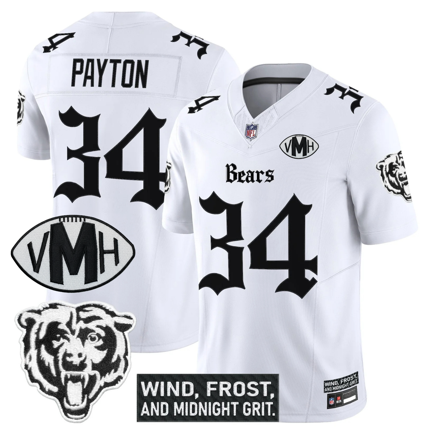 CHI 'Gothic Midway Legacy' VMH Tribute Patch Vapor Limited Jersey - All Stitched