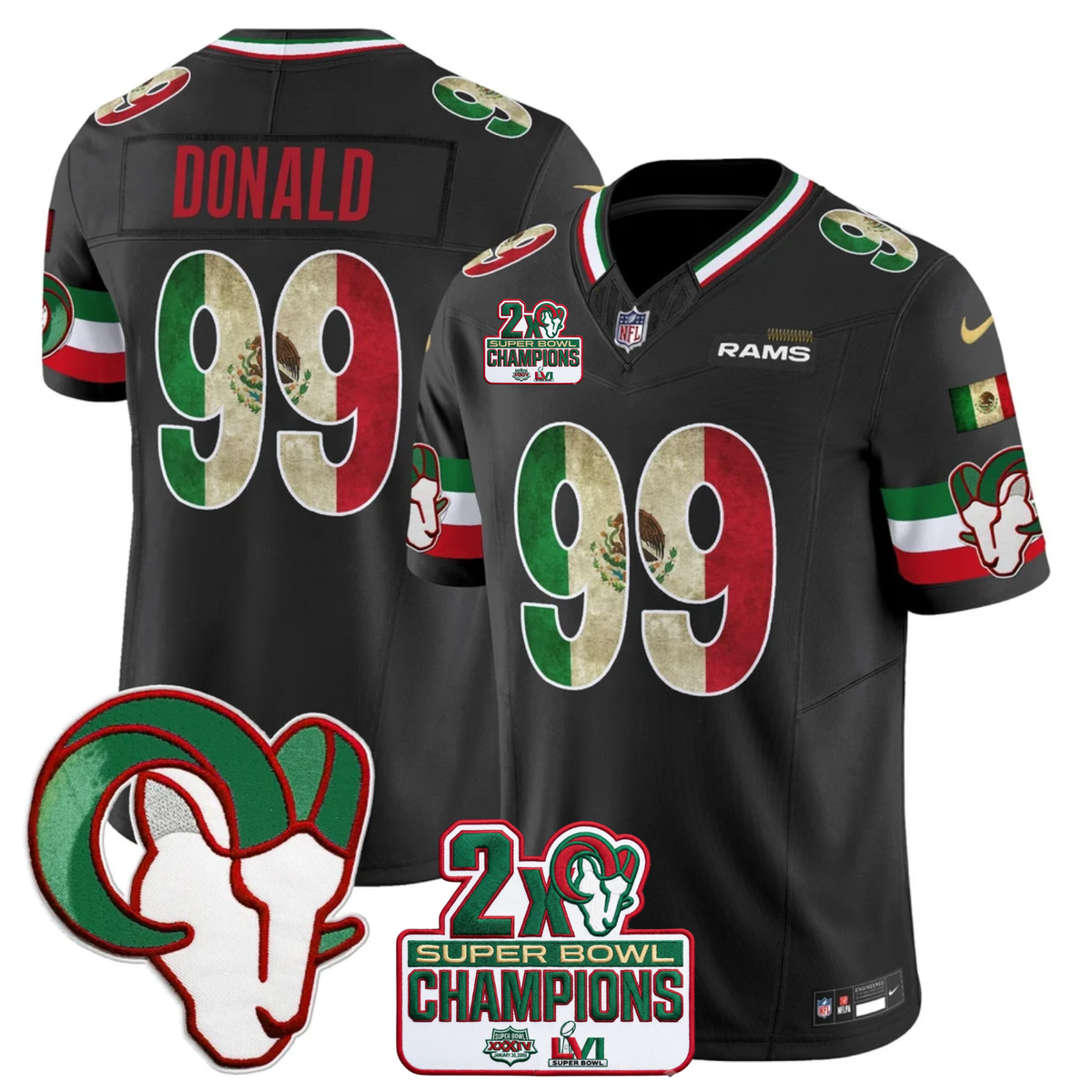 LAR Mexico Edition Vapor Jersey - Stitched