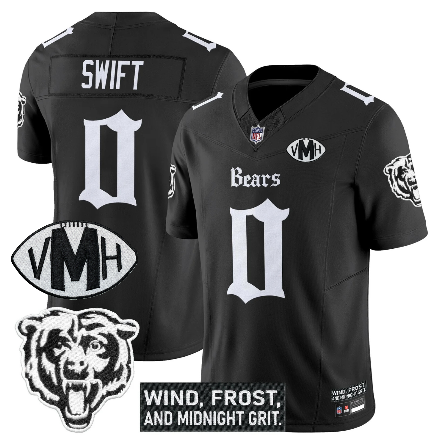 CHI 'Gothic Midway Legacy' VMH Tribute Patch Vapor Limited Jersey - All Stitched
