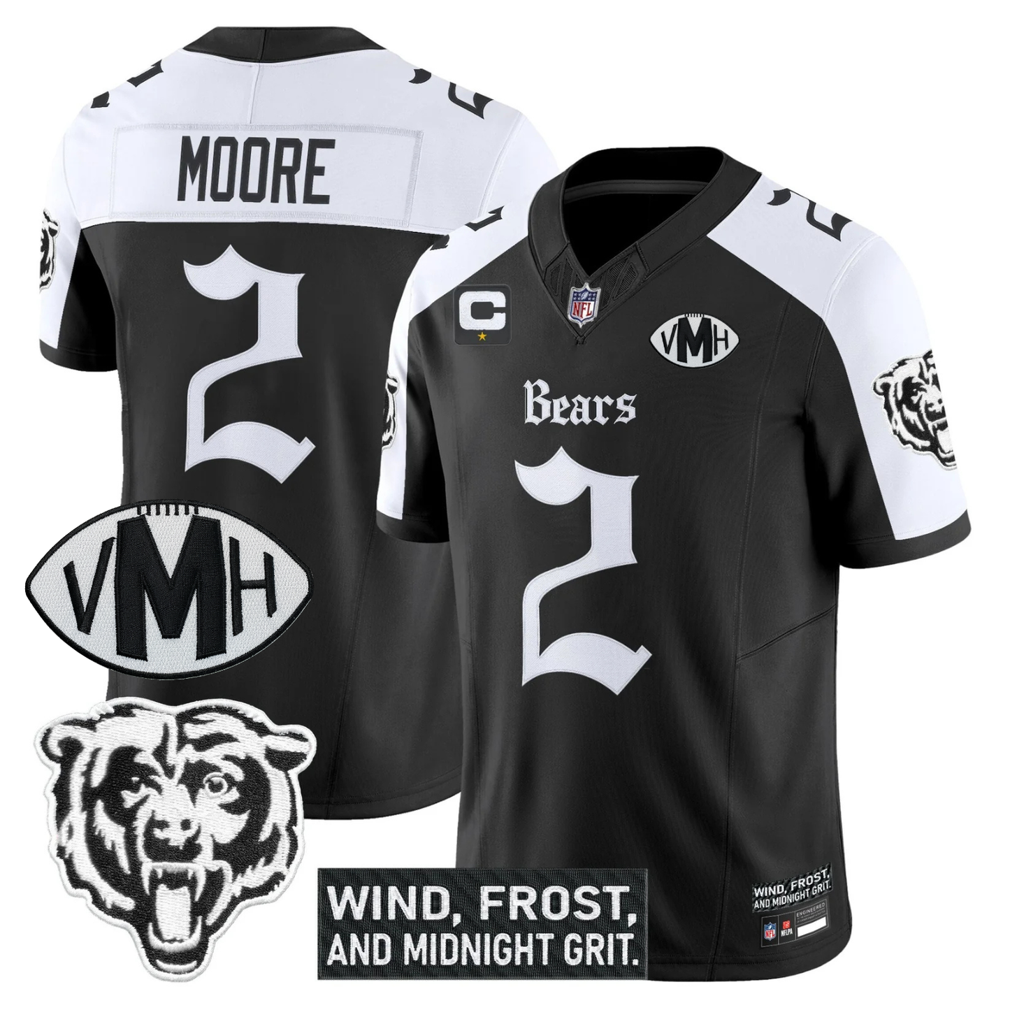 CHI 'Gothic Midway Legacy' VMH Tribute Patch Vapor Limited Jersey - All Stitched
