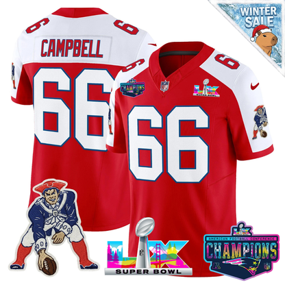 NE 2025 Vapor Jersey - AFC Champions Limited Patch - All Stitched