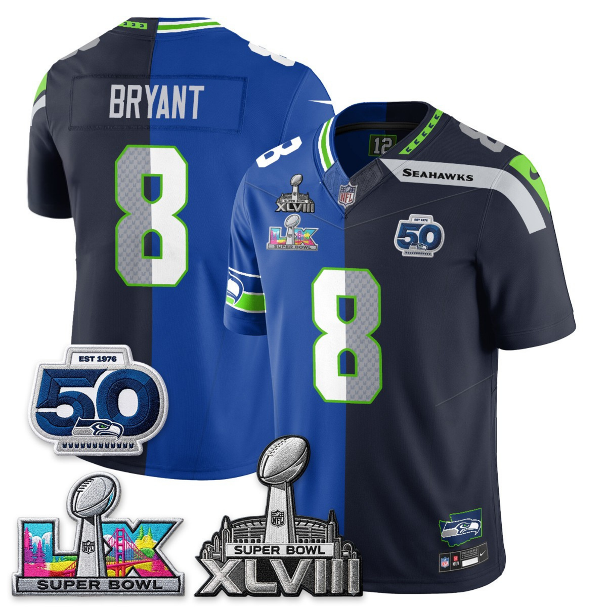 SEA SB LX Champs Split Edition Vapor Jersey - Stitch