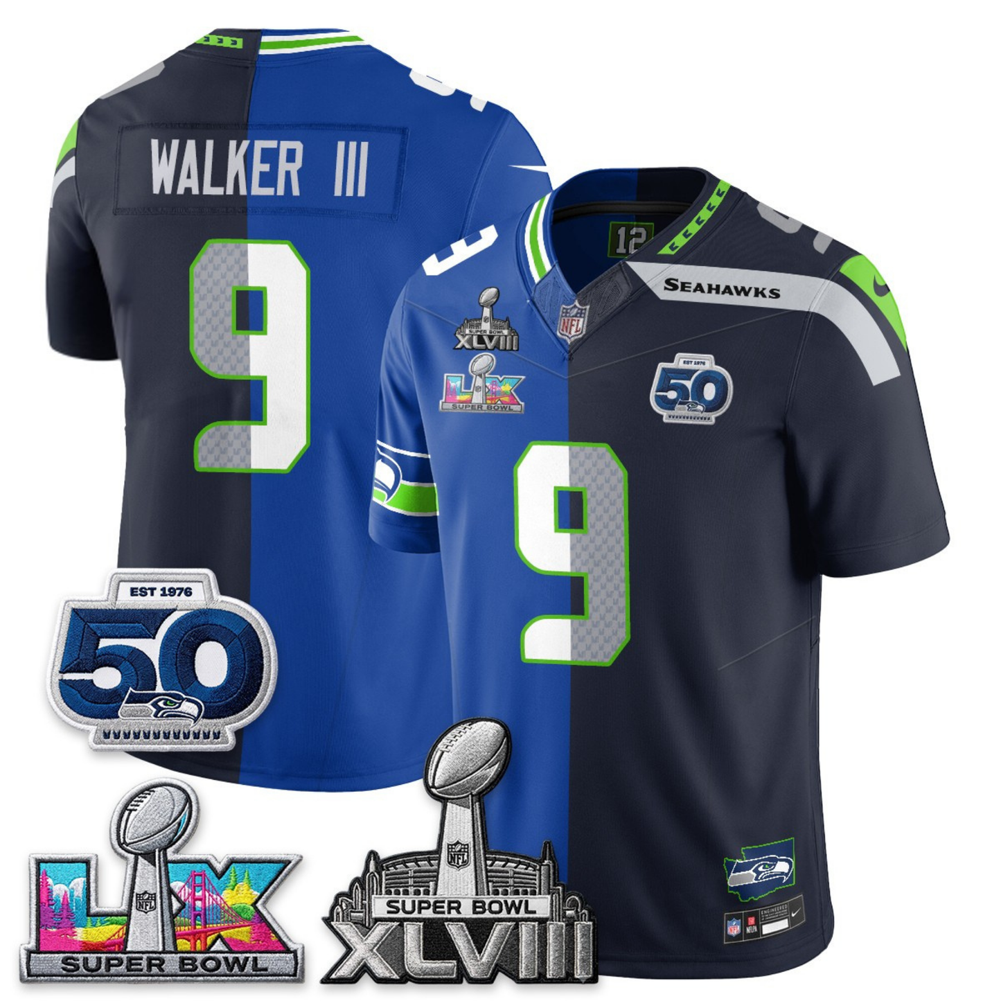 SEA SB LX Champs Split Edition Vapor Jersey - Stitch