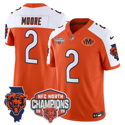 CHI 2025 NFC North Champions Patch Jersey V2 - All Stitched