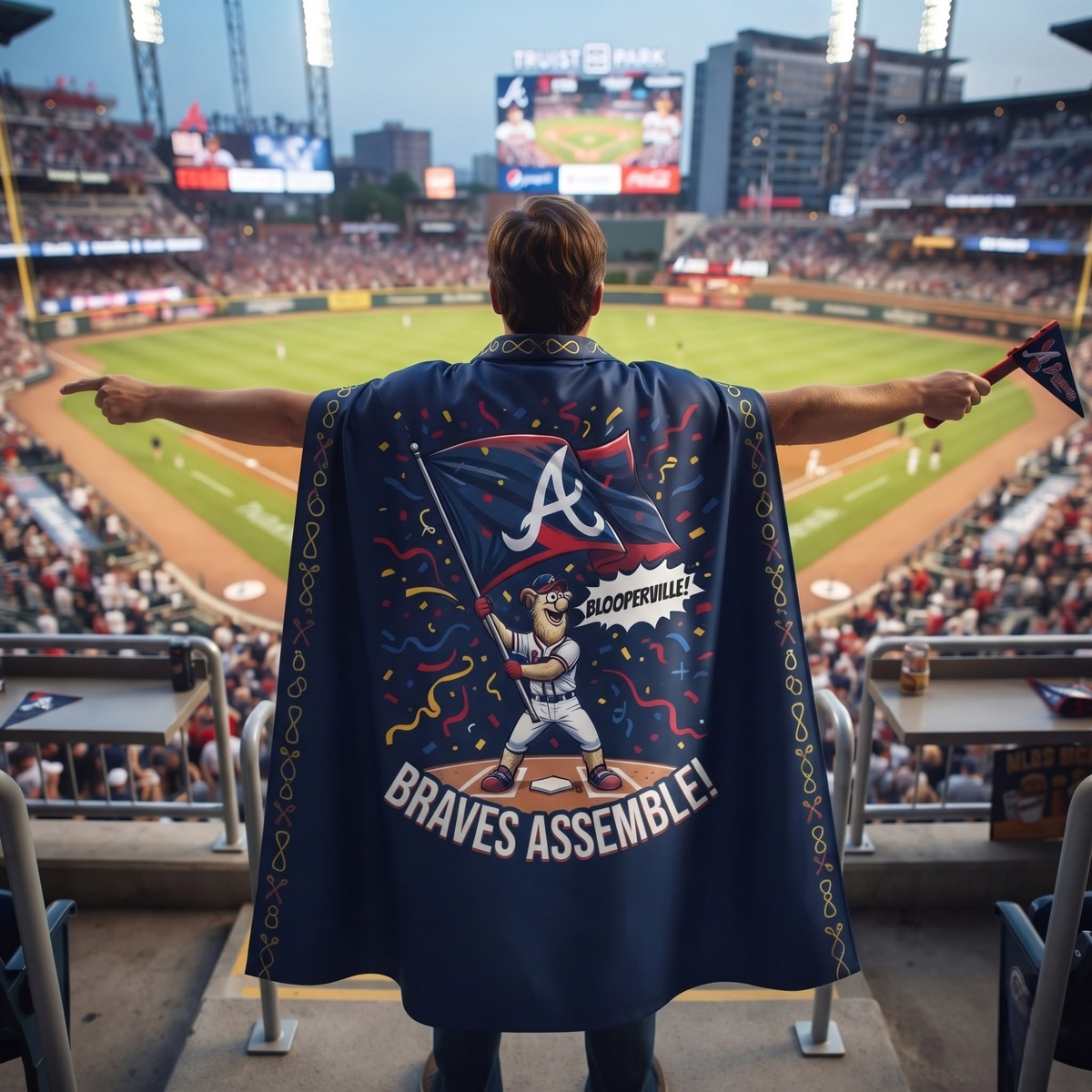 ATL Supporter Edition Strap Shawl Cape – Printed V2