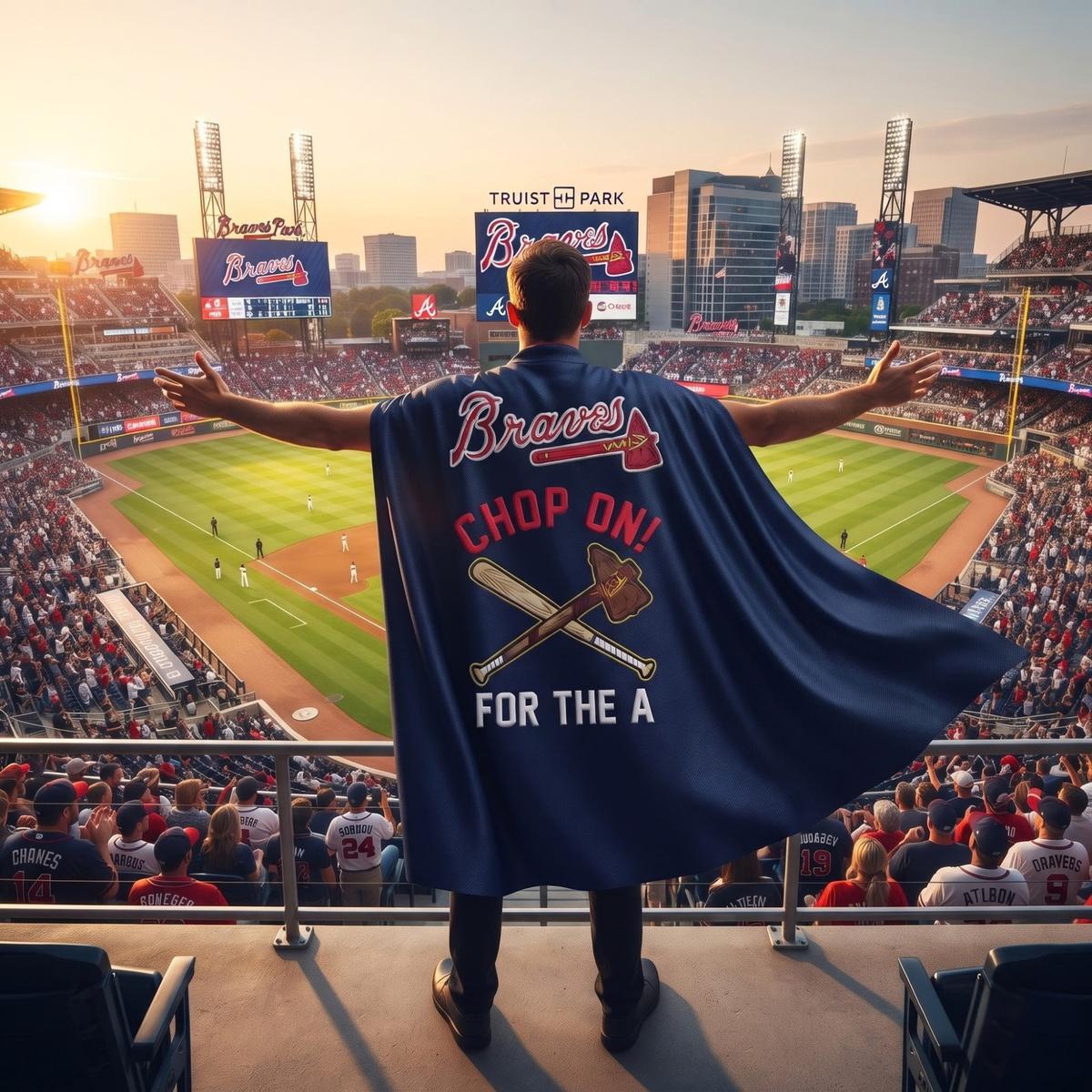 ATL Supporter Edition Strap Shawl Cape – Printed V3