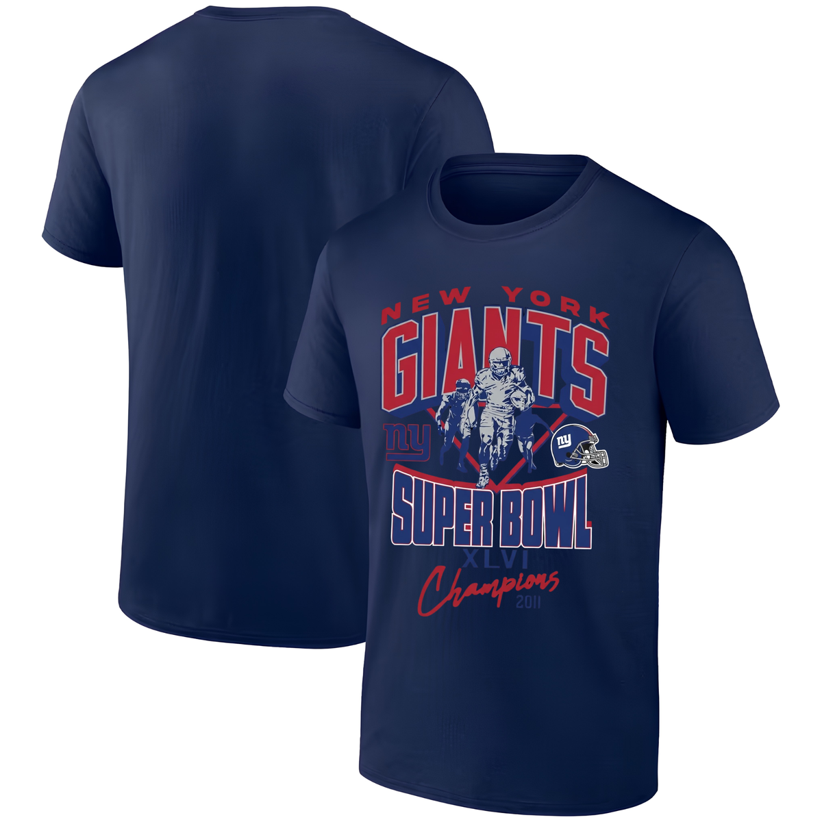 NYG 4x Super Bowl Champions One Side T-Shirt - Printed V3