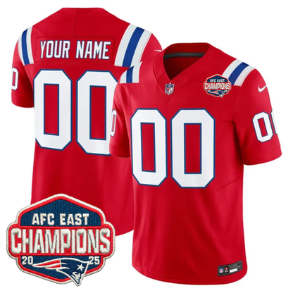 NE AFC East Champions Patch Vapor Limited Jersey - All Stitched