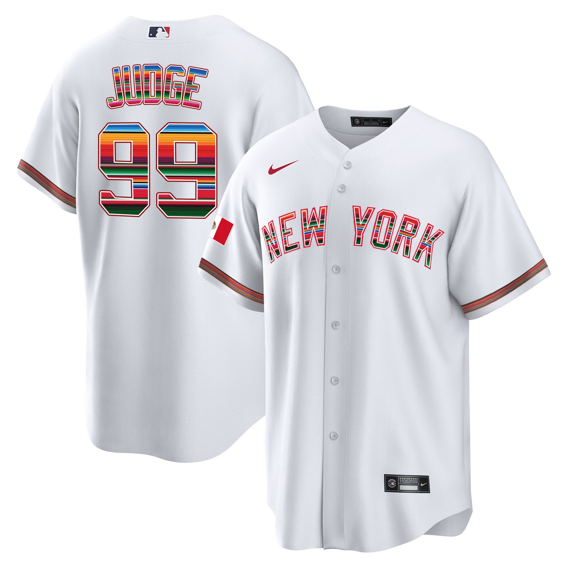 Men's New York Yankees Mexico Cool Base Jersey - All Stitched