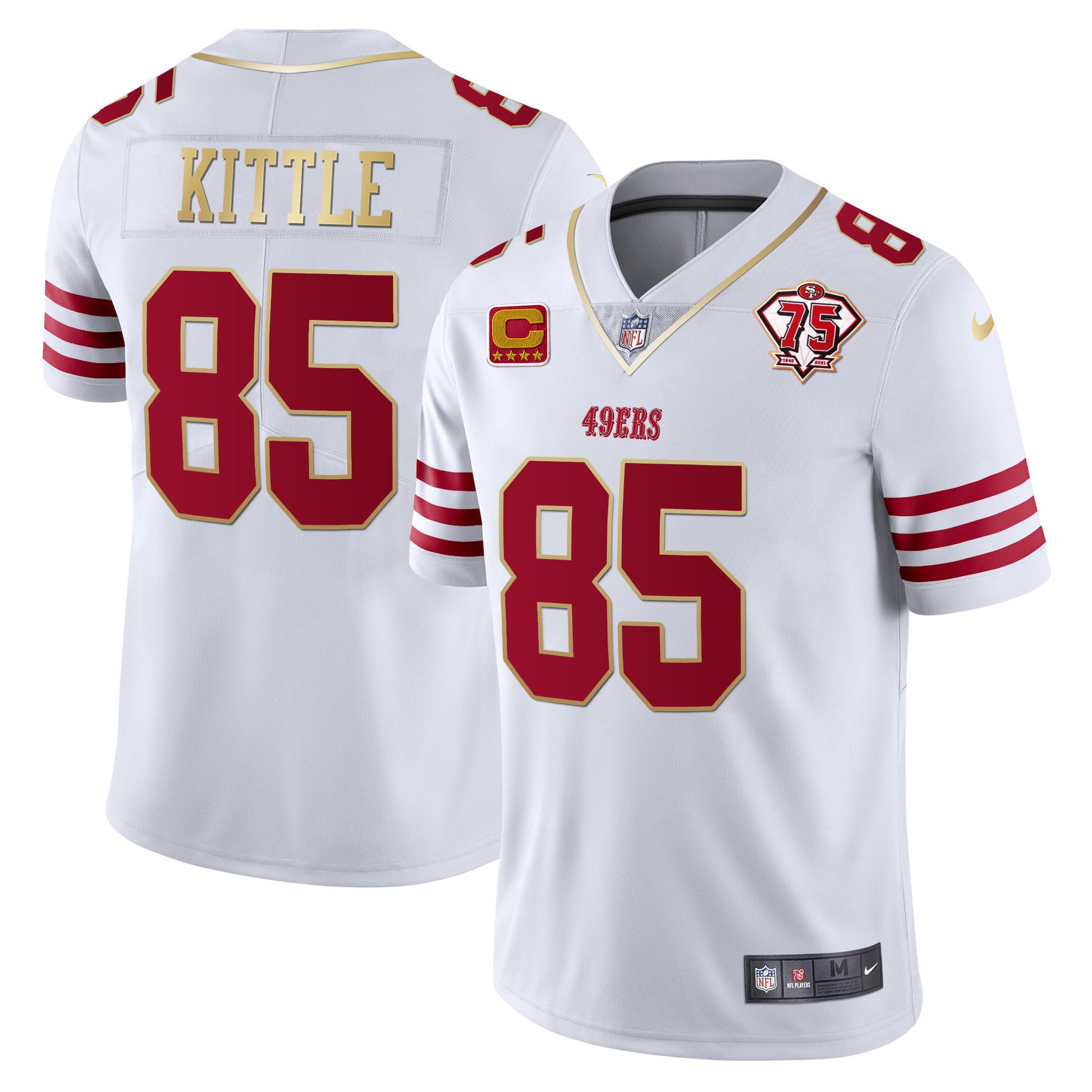 Men's 49ers Vapor Gold Jersey Collection - All Stitched