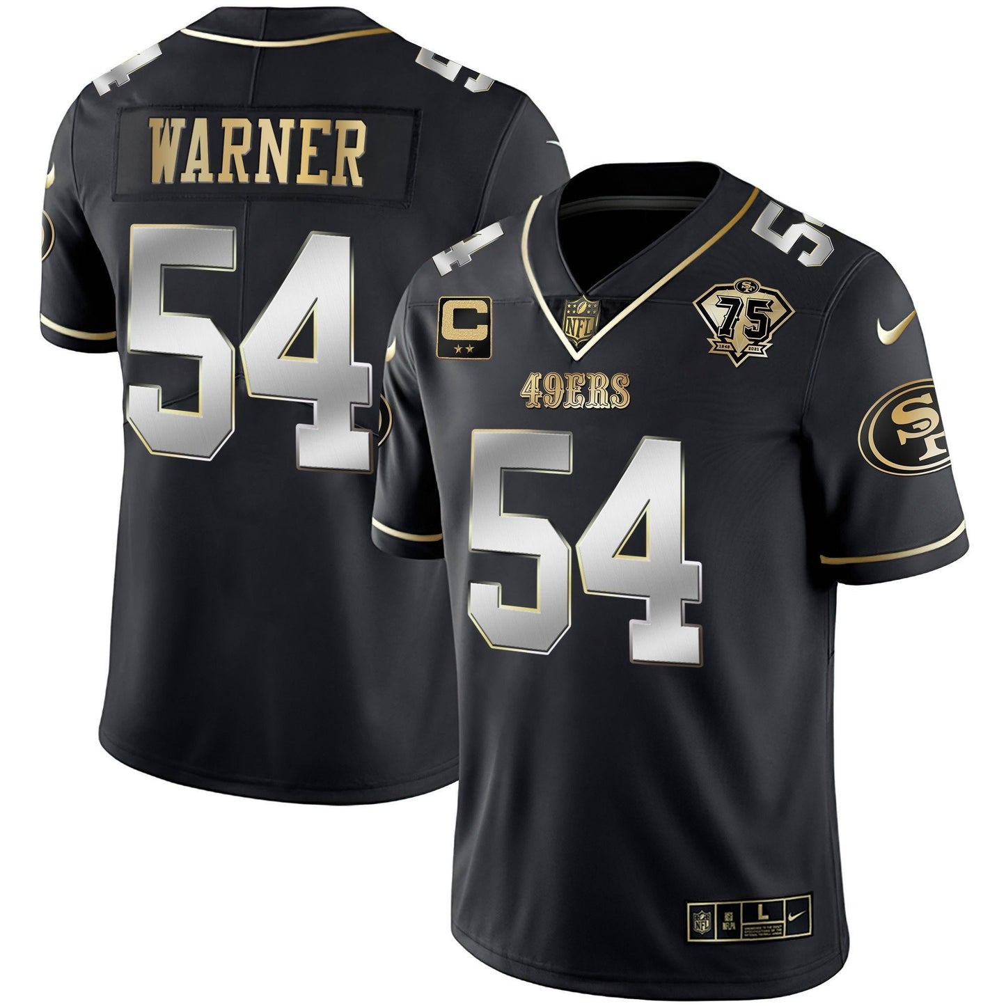 Men's 49ers Vapor Gold Jersey Collection - All Stitched