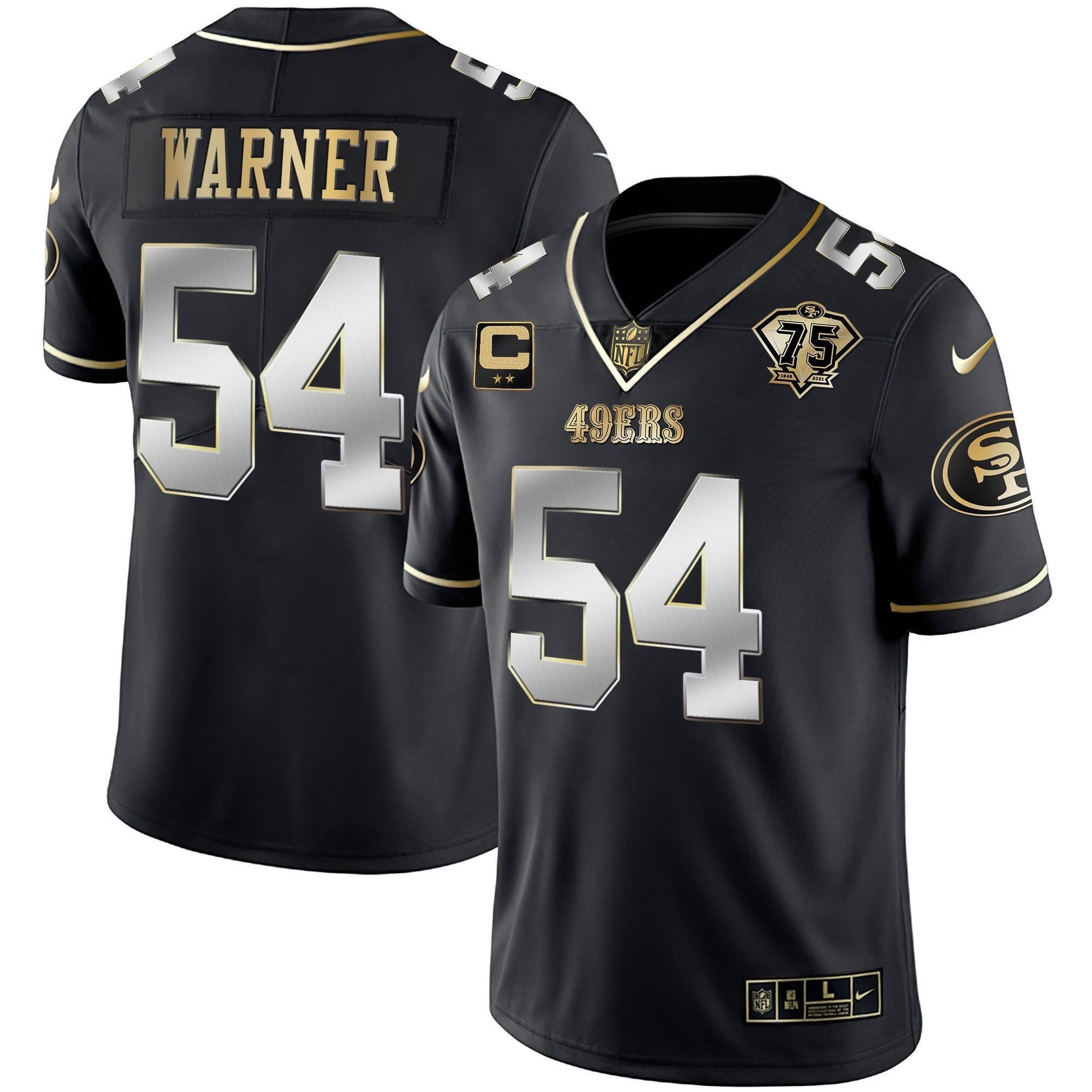 Men's 49ers Vapor Gold Jersey Collection - All Stitched