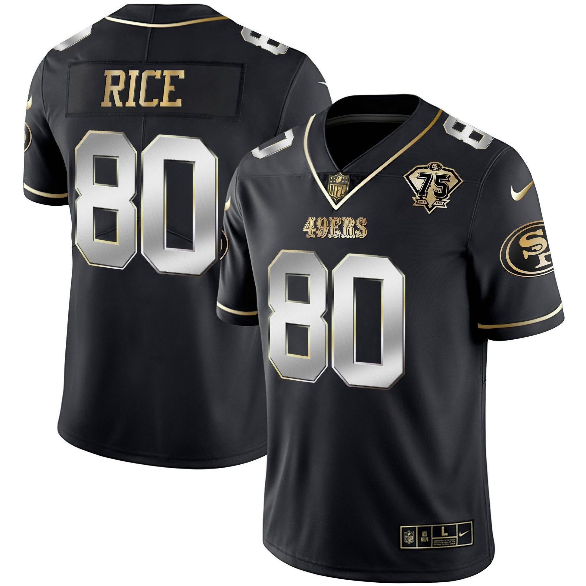 Men's 49ers Vapor Gold Jersey Collection - All Stitched