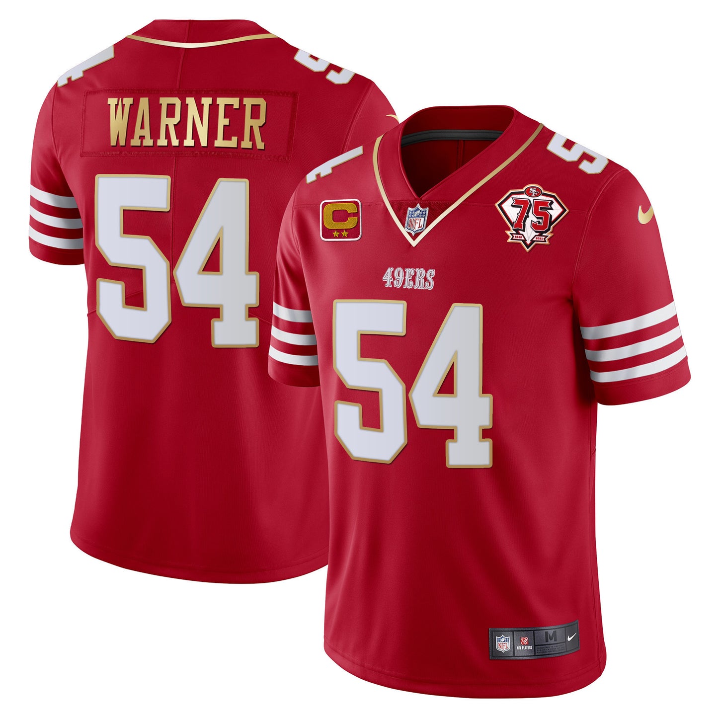 Men's 49ers Vapor Gold Jersey Collection - All Stitched