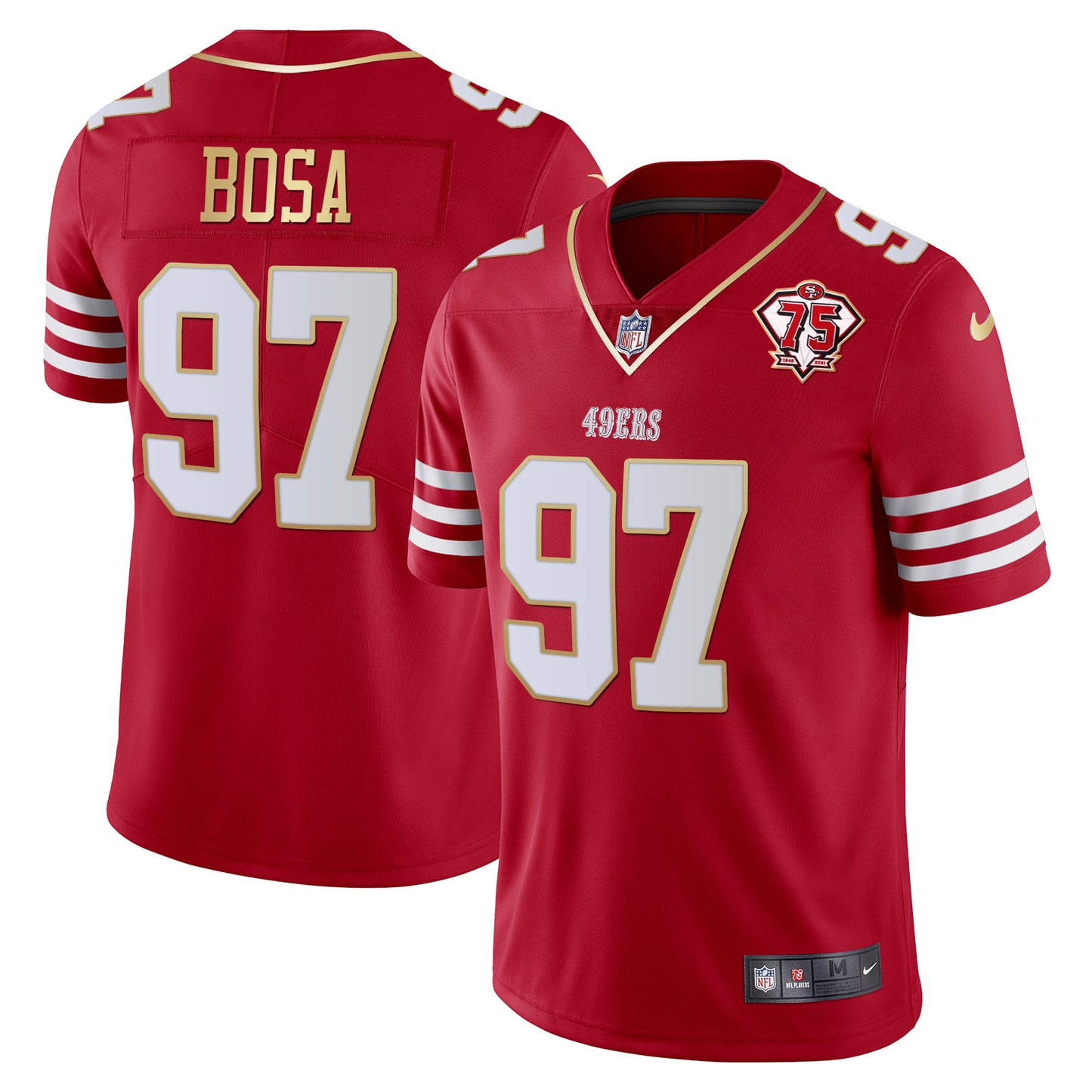 Men's 49ers Vapor Gold Jersey Collection - All Stitched