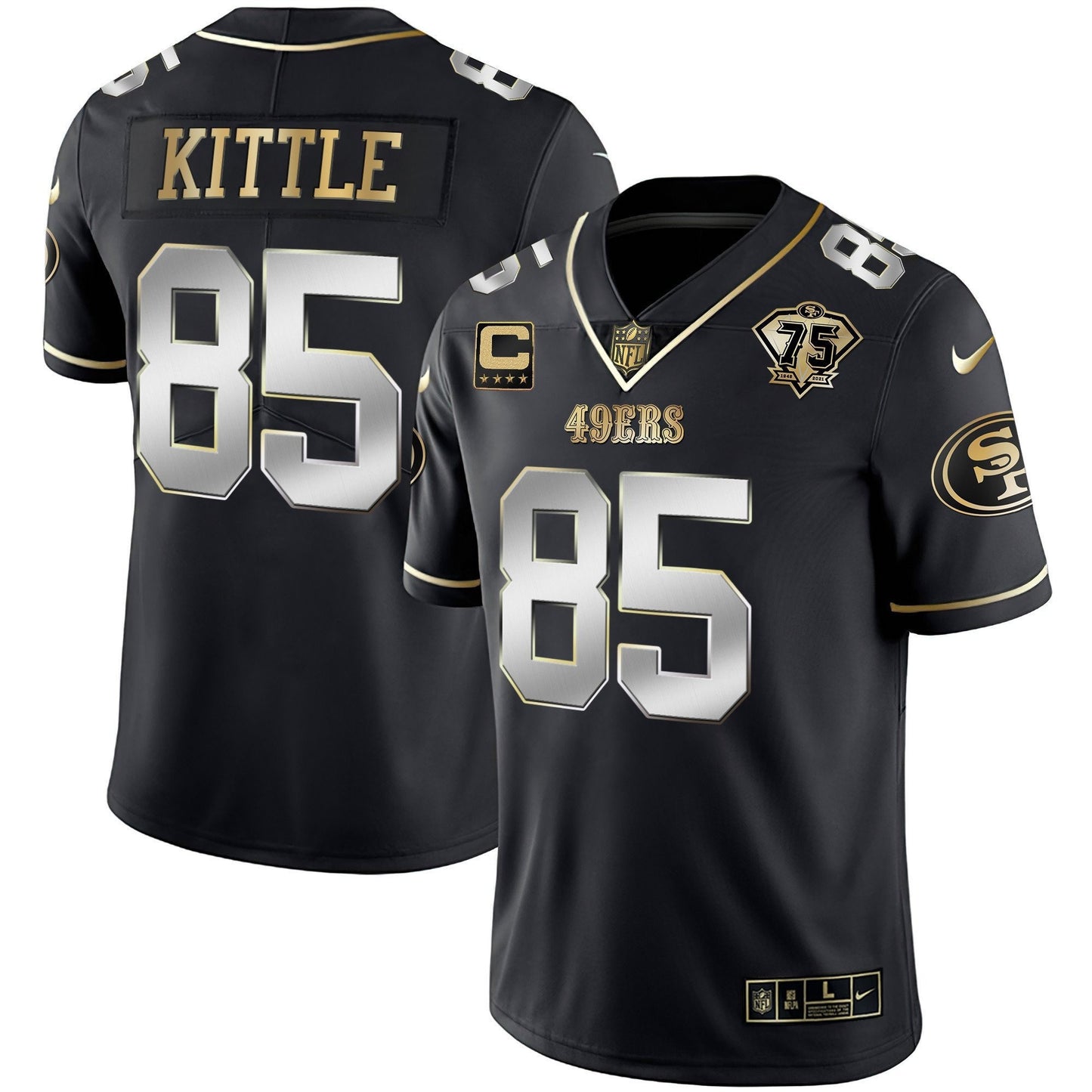 Men's 49ers Vapor Gold Jersey Collection - All Stitched