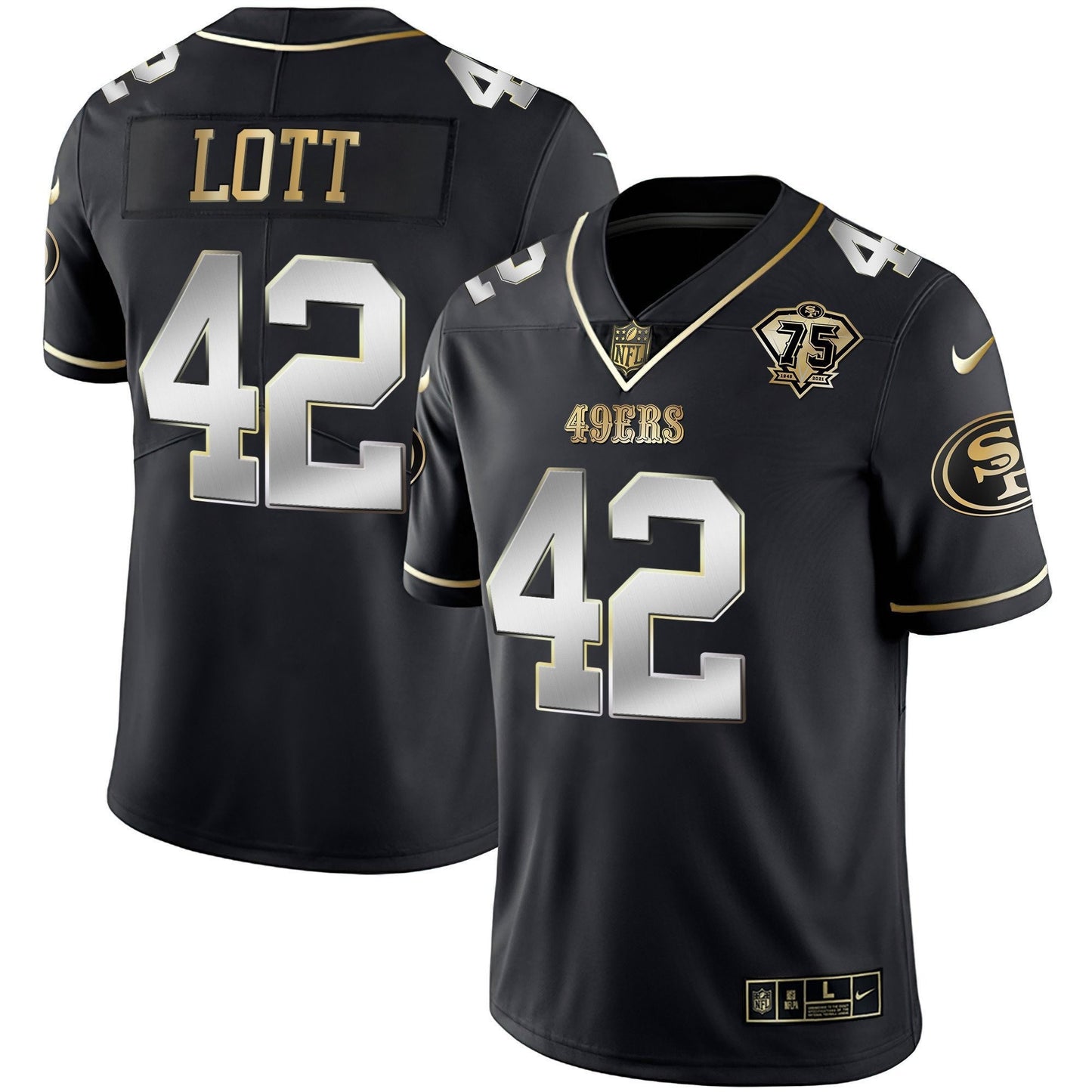 Men's 49ers Vapor Gold Jersey Collection - All Stitched