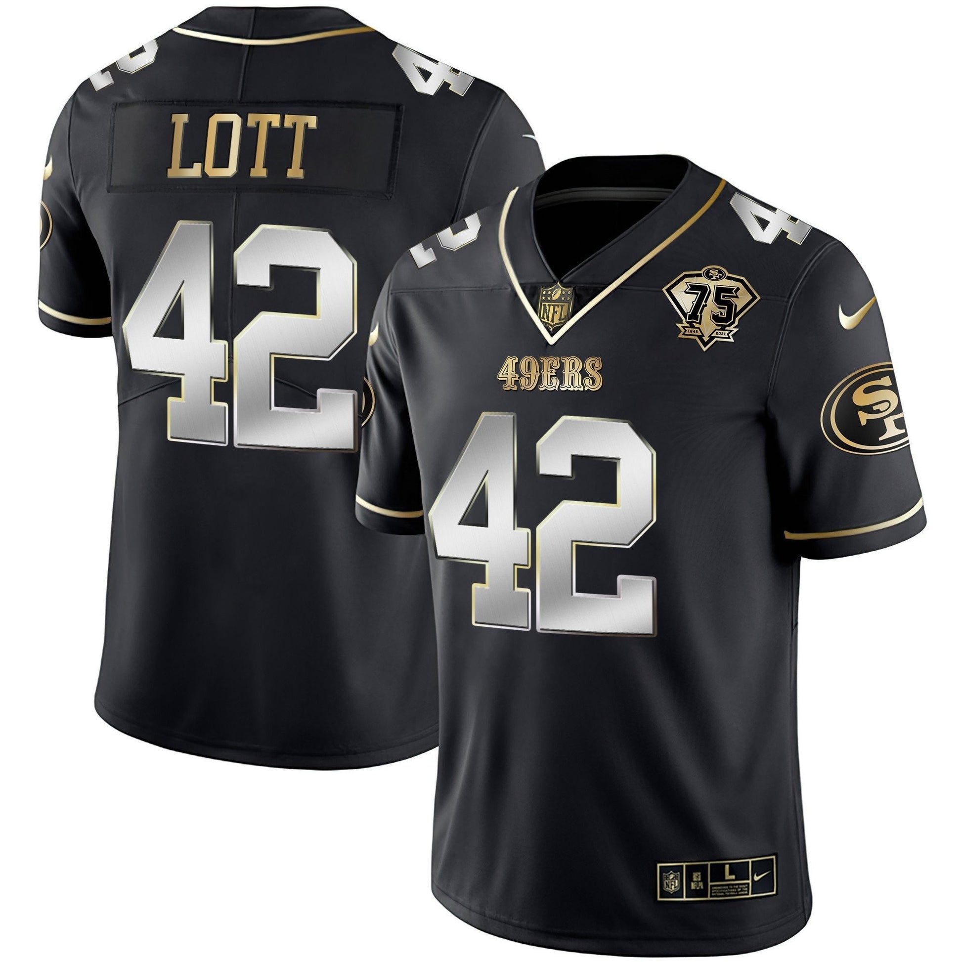 Men's 49ers Vapor Gold Jersey Collection - All Stitched