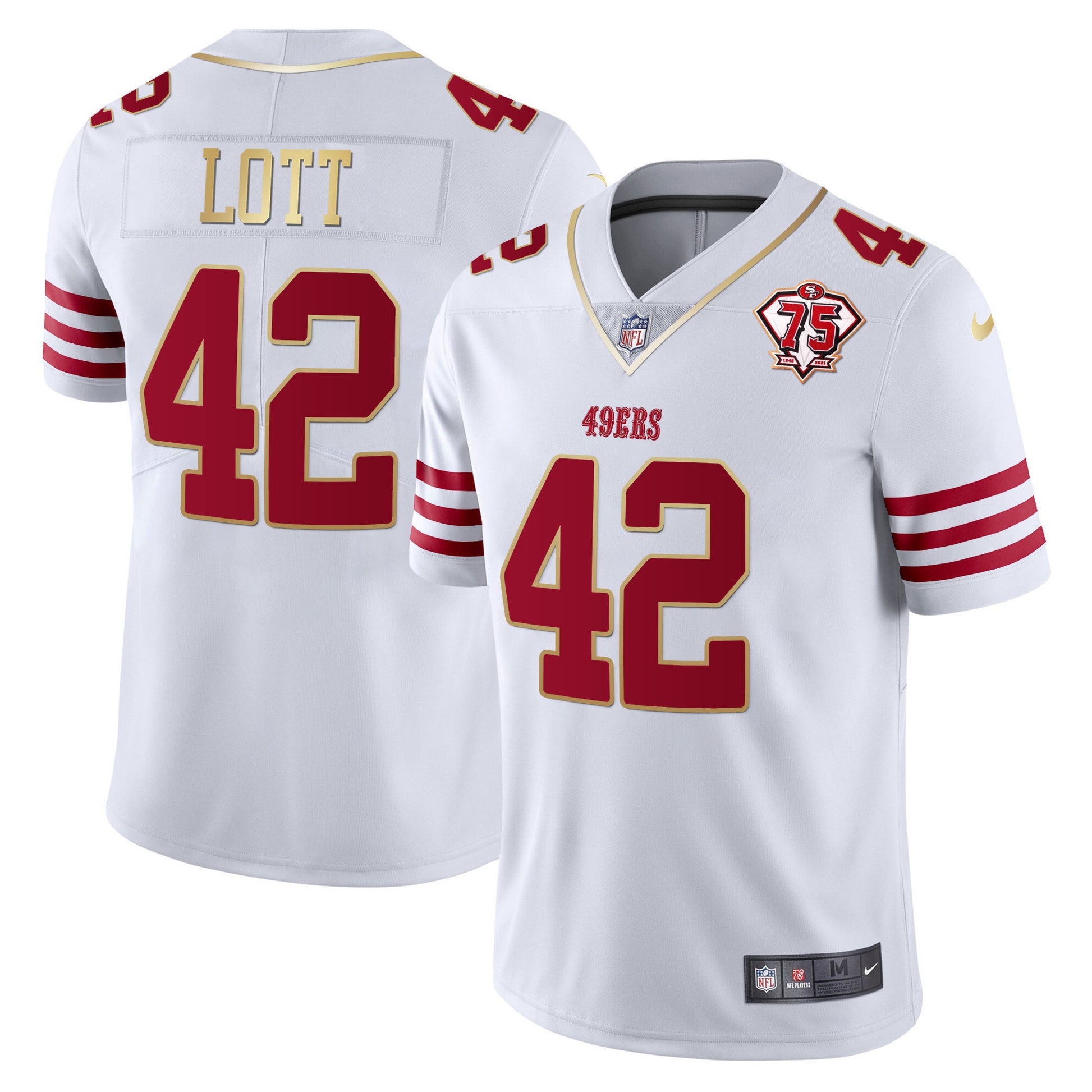Men's 49ers Vapor Gold Jersey Collection - All Stitched