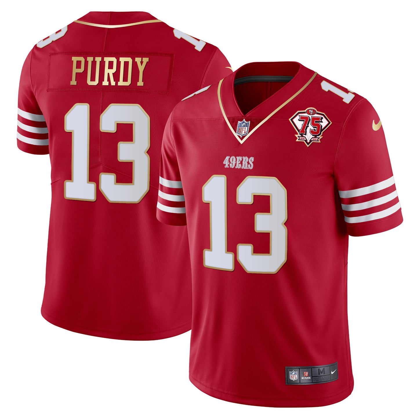 Men's 49ers Vapor Gold Jersey Collection - All Stitched