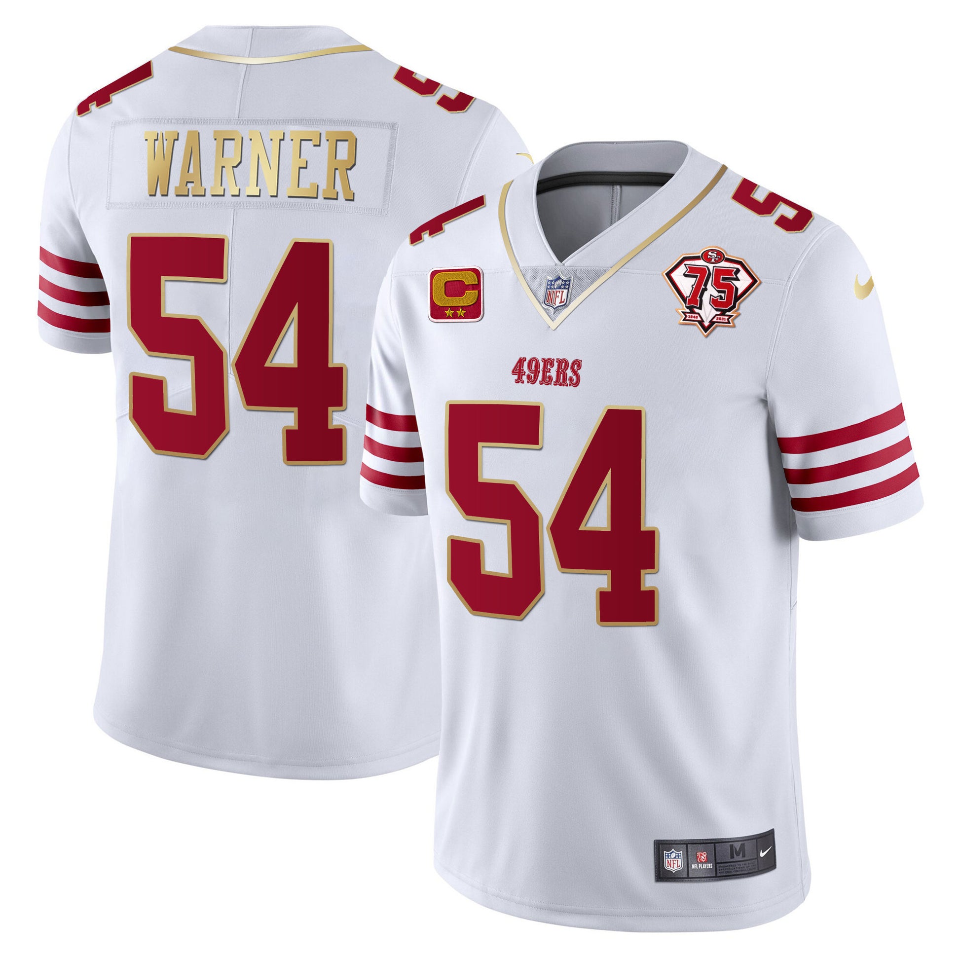 Men's 49ers Vapor Gold Jersey Collection - All Stitched