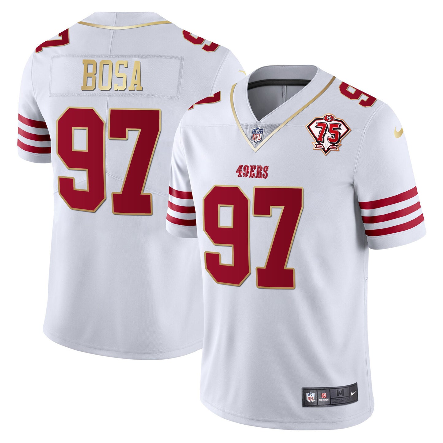 Men's 49ers Vapor Gold Jersey Collection - All Stitched