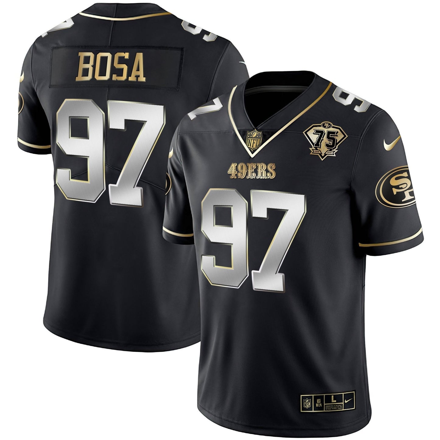 Men's 49ers Vapor Gold Jersey Collection - All Stitched
