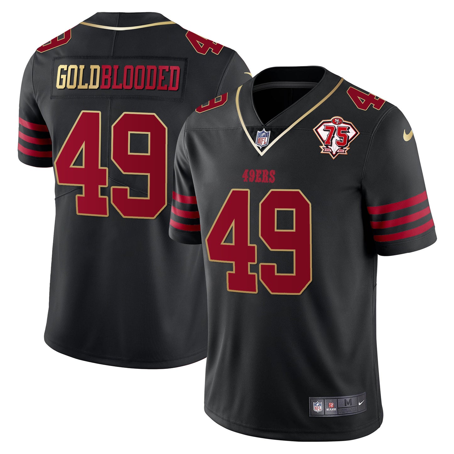 Men's 49ers Vapor Gold Jersey Collection - All Stitched